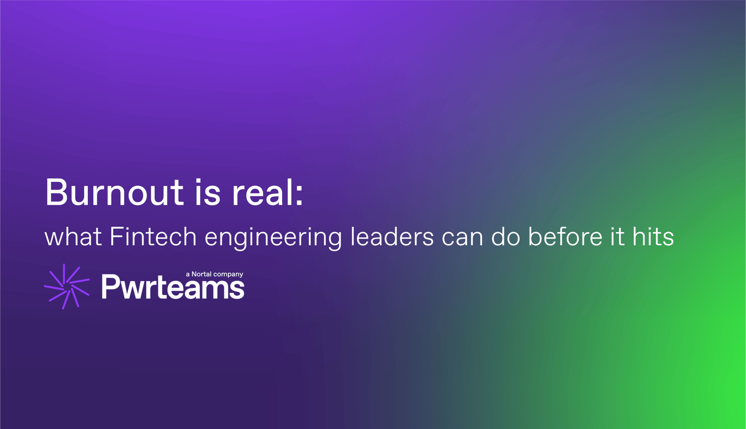 Preventing burnout: a guide for Fintech tech leads